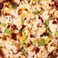 BBQ Blast Bowl · Juicy chicken with our BBQ sauce, cheddar cheese, onions, bell peppers, jalapeños, bacon ＆ m...