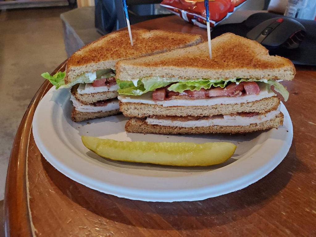 Club Sandwich · Turkey, bacon, lettuce, tomato, mayo on whole wheat.