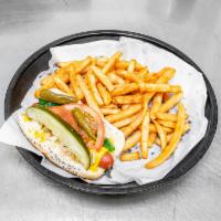 Build Your Own Hot Dog · Vienna beef dog and poppy seed bun.
