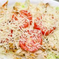 Chicken Salad · Fresh lettuce, tomato, onions, cheese and chicken.