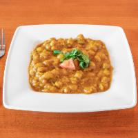 Channa Masala · Garbanzo beans in special herbs and spices.