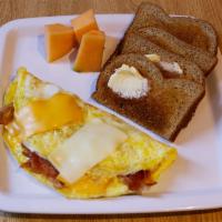 Create Your Own Omelet Breakfast · Served with toast and fruit. 