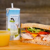 Kids Meal · Kids' meal comes with a sandwich, choice of drink, and applesauce. No substitutions.