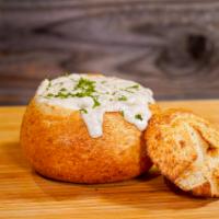 New England Clam Chowder · A thick creamy soup.