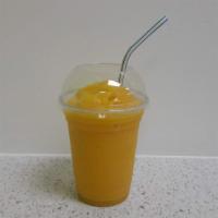 Yellow Smoothie (Vitamin C) · Orange juice, mango, banana, mango sorbet, mango syrup