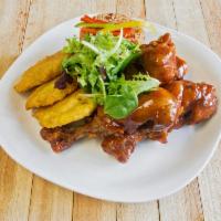 Barbecue Chicken · Serve with white rice or rice & beans and fried plantain. 