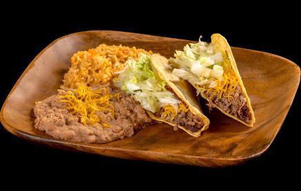 3. Two Beef Tacos Combo Plate · 2 shredded beef tacos.
