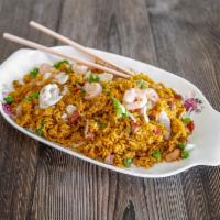 50. Shrimp Fried Rice · Stir-fried rice with shellfish.