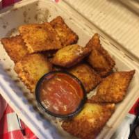 3. Toasted Ravioli · 10 pieces. Includes your choice of meat or cheese filled. Served with marinara sauce.