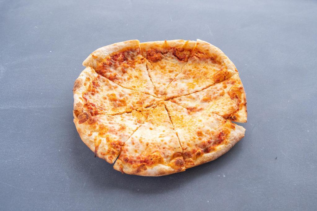 Cheese Pizza · Mozzarella, Parmesan, tomato sauce