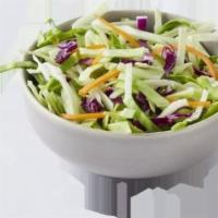 Coleslaw · Slaw mix of red and green cabbage, shredded carrots and fresh spinach tossed in creamy coles...