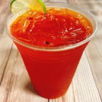 Tropical Thai Tea · NEW!  The famous Thai iced tea has fused with tropical fruit flavor.
(Passion fruit &Lime) (...