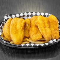 Fish Fry Special · 3 pieces of fish. Includes french fries and tartar sauce with 24 oz. drink.