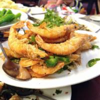 Salt and Pepper Shrimp · Shell-on, spicy