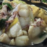 Seafood Tofu Clay Pot · 
