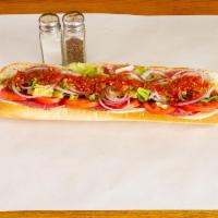 Italian’s Italian with Everything Cold Sandwich · Made with the very best imported Italian meats: Genoa salami, mortadella, sweet capicola and...