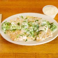 Chicken, Ziti and Broccoli Pasta Special · In a garlic cream sauce.