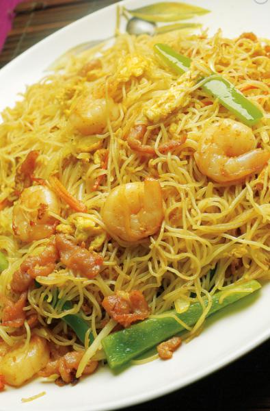 J2. Singapore Rice Noodle · shrimp, pork, egg, vermicelli and curry sauce. Spicy.