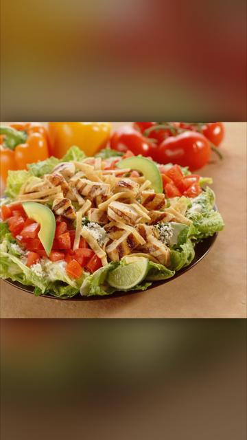Chile Lime Salad · Chicken, steak or carnitas, romaine, Cotija cheese, tomatoes and avocado with our chile-lime dressing and tortilla strips.