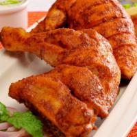 2 Pieces Chicken Tikka · Fresh chicken meat marinated in a yogurt and spiced based sauce then cooked in a clay oven a...