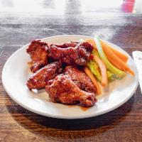 Buffalo Wings · Lightly breaded wings fried to a golden brown and smothered in your choice of mild, hot, BBQ...