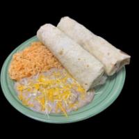 9. 2 Carne Asada Burritos · Guacamole and pico