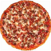 Large Meat Lovers Pizza · Cheese, pepperoni, ham, Italian sausage and bacon.