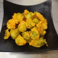 Brussel Sprouts · Crispy Brussel Sprouts. lemon sweet chili
