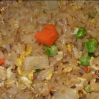 Vegetable Fried Rice Dinner · Fresh hibachi fried rice with vegetables.
