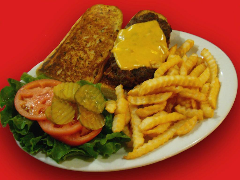 French Burger · 8 oz. of ground beef served on a French roll with grilled onions. 