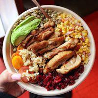 Chicken Burrito Bowl · Served in a bowl with a flour tortilla. Served with rice, beans, and your choice of toppings.