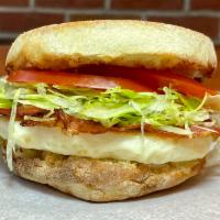 BELT Breakfast Sandwich · Bacon, egg, lettuce and tomato.