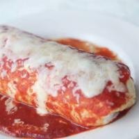 Steak Wet Burrito · Made with lettuce, rice, beans, pico de gallo, sour cream, and cheese in a flour or wheat to...