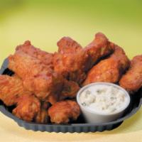 Buffalo Wings · Served fried  with choice of flavor and dipping sauce.
