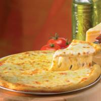 Cheese Pizza · Our special blend of 100% fresh natural cheeses and our secret recipe pizza sauce.