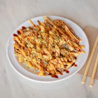 Noke Fries · spicy aioli, garlic, unagi sauce, nori