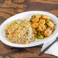 Shrimp Hibachi · Served with Fried Rice and Mixed Veggies