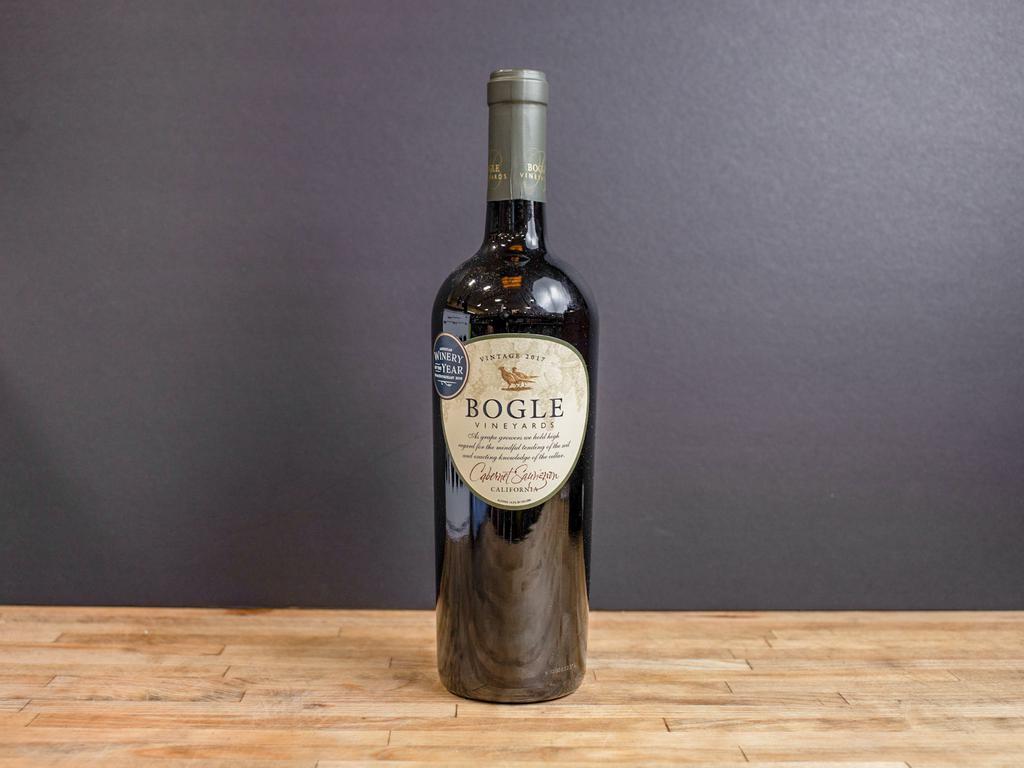 Bogle Cabernet Sauvignon · 750 ml. California - this dense, full-bodied cabernet leads with dark cherry and plum aroma and finishes with rich fruit and pipe tobacco notes. Must be 21 to purchase.