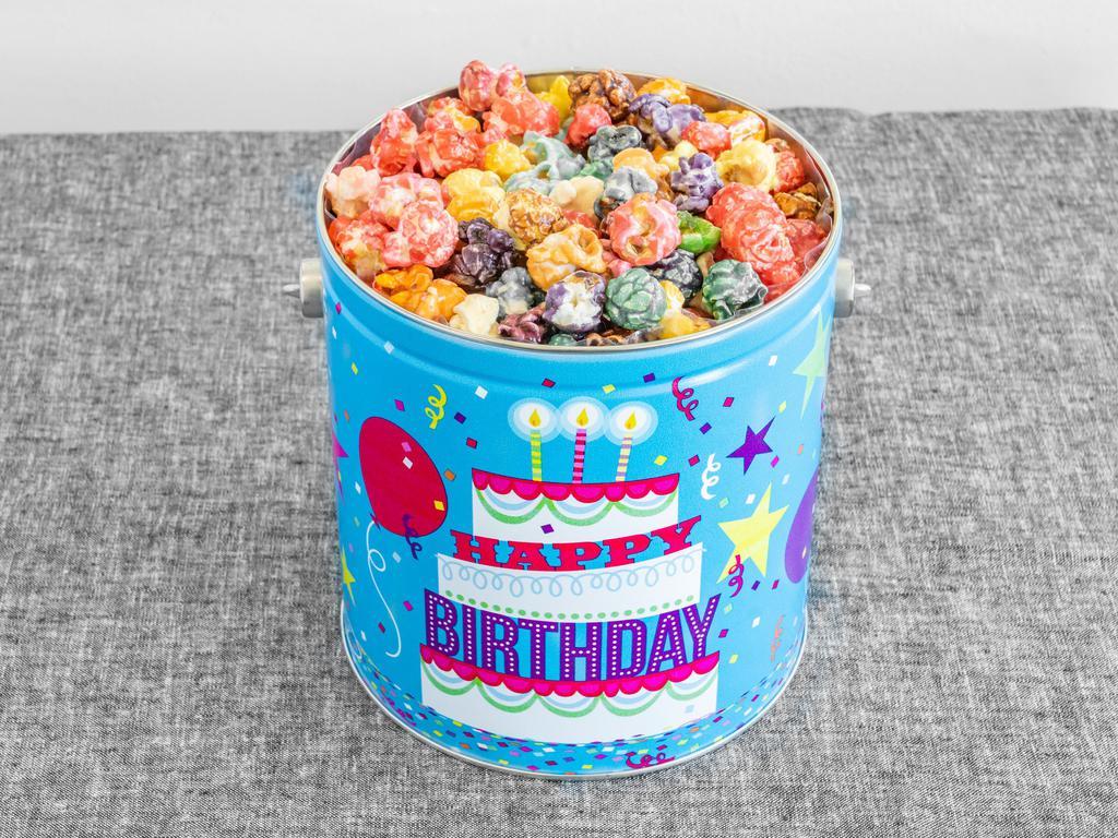1 Gallon Popcorn Tin · Take your pick of 2 popcorn flavors from list. 
