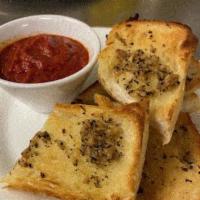 Garlic Bread · fresh-baked and served with marinara