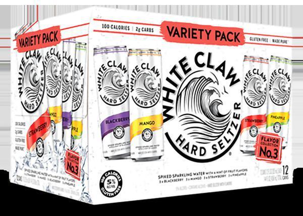 12 Pack of White Claw Variety No.3 · Must be 21 to purchase.