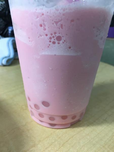 Tri-berry Power Smoothie · 23g whey vanilla protein, strawberry, blueberry, blackberry, and raspberry.