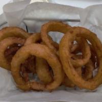 Onion Rings · Served with homemade ranch dressing.