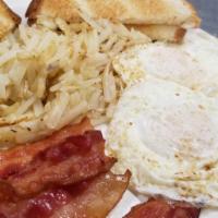 Build a Breakfast · Eggs: 2 Eggs Cooked to Order
Meat: 2 Sausage Patties or 4 Bacon Strips
Potato: Hashbrowns or...