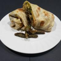 Burrito · Flour tortilla with your choice of meat, salsa, pico de gallo, onion and cilantro.