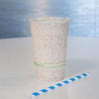 Chia Love Smoothie · Chia banana boost, plus peanut butter and whey for max protein! Additional supplement charge...