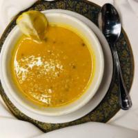 Dal Soup · A blend of yellow lentils and flavorful spices.