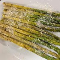 Truffle Parmesan Asparagus  · 