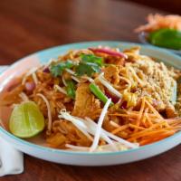 Pad Thai · A famous Thai dish combining rice noodle, tamarind sauce, bean sprouts, egg, red onion, swee...