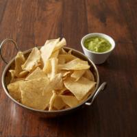 Chips and Guacamole · Fresh tortilla chips served with homemade guacamole (avocado, jalapenos, white onion and sal...
